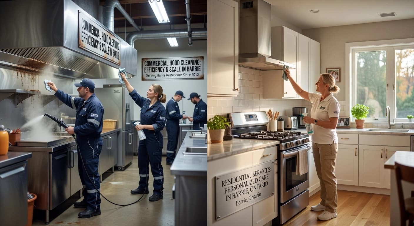 Commercial Hood Cleaning vs Residential Services in Barrie
