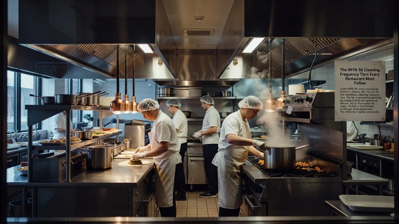 Create a professional image for the section titled "The N... AI-generated image: Create a professional image for the section titled "The NFPA 96 Cleaning Freq...