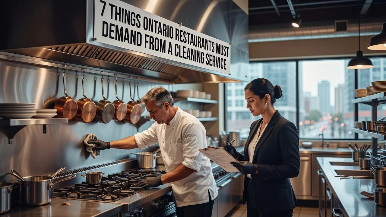 7 Things Ontario Restaurants Must Demand from a Cleaning Service