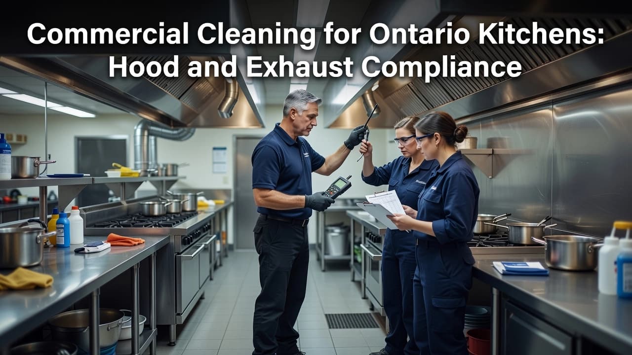 Commercial Cleaning for Ontario Kitchens: Hood and Exhaust Compliance