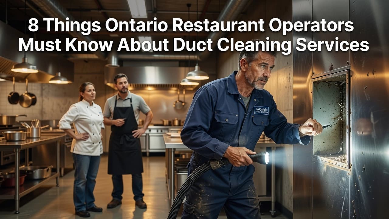 8 Things Ontario Restaurant Operators Must Know About Duct Cleaning Services