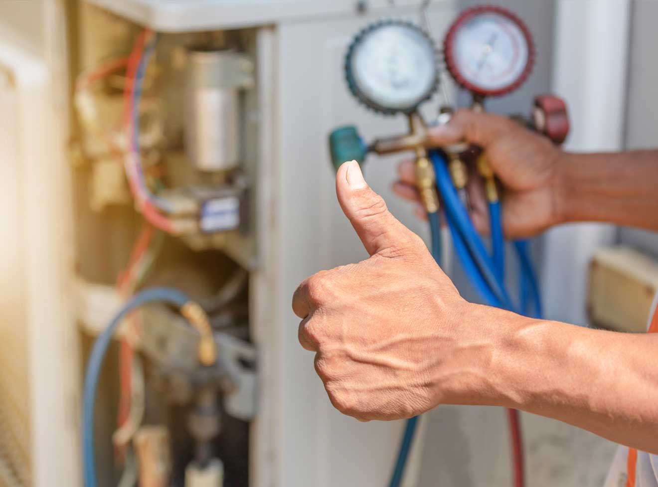 Make-up air unit serving commercial kitchen ventilation system